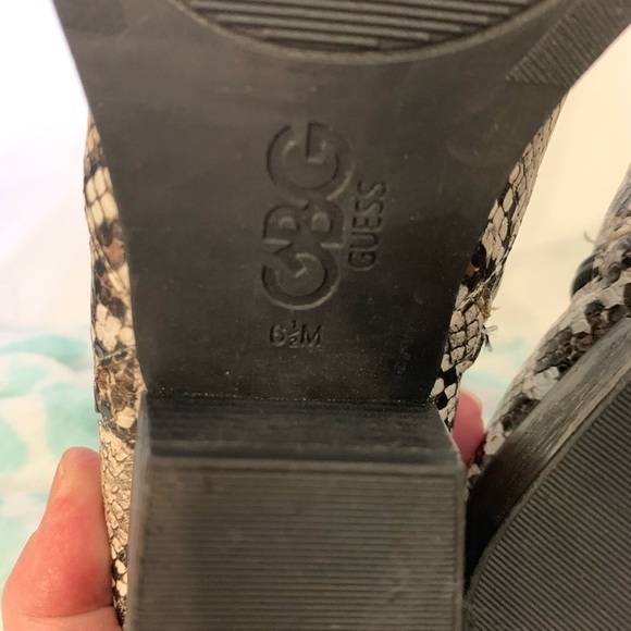 Guess Indee faux leather reptile embossed booties - Picture 9 of 9